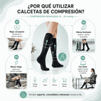 Velvora Compresión negro 15 - 20 mmHg