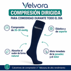 Velvora Compresión negro 20 - 30 mmHg